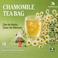 Chamomile Tea Bags – Premium Pyramid Tea Bags, Caffeine-Free Herbal Tea