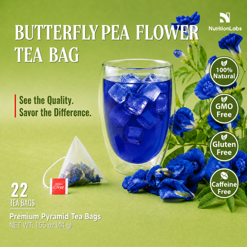 Butterfly Pea Flower Tea Bags – Premium Pyramid Tea Bags