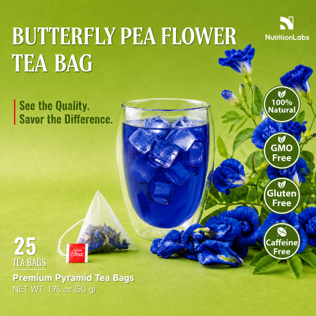 Butterfly Pea Flower Tea Bags – Premium Pyramid Tea Bags